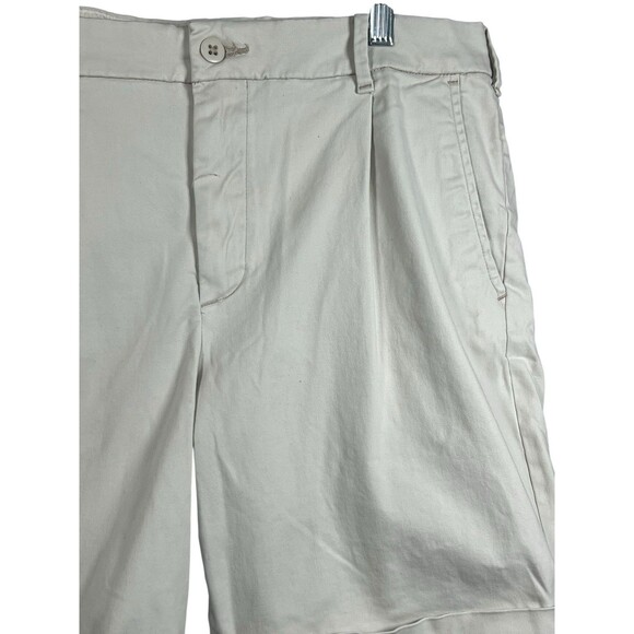 Abercrombie & Fitch Men’s Chino Shorts‎ 36 Pleated Cuffed Preppy Hamptons Resort - Picture 6 of 11